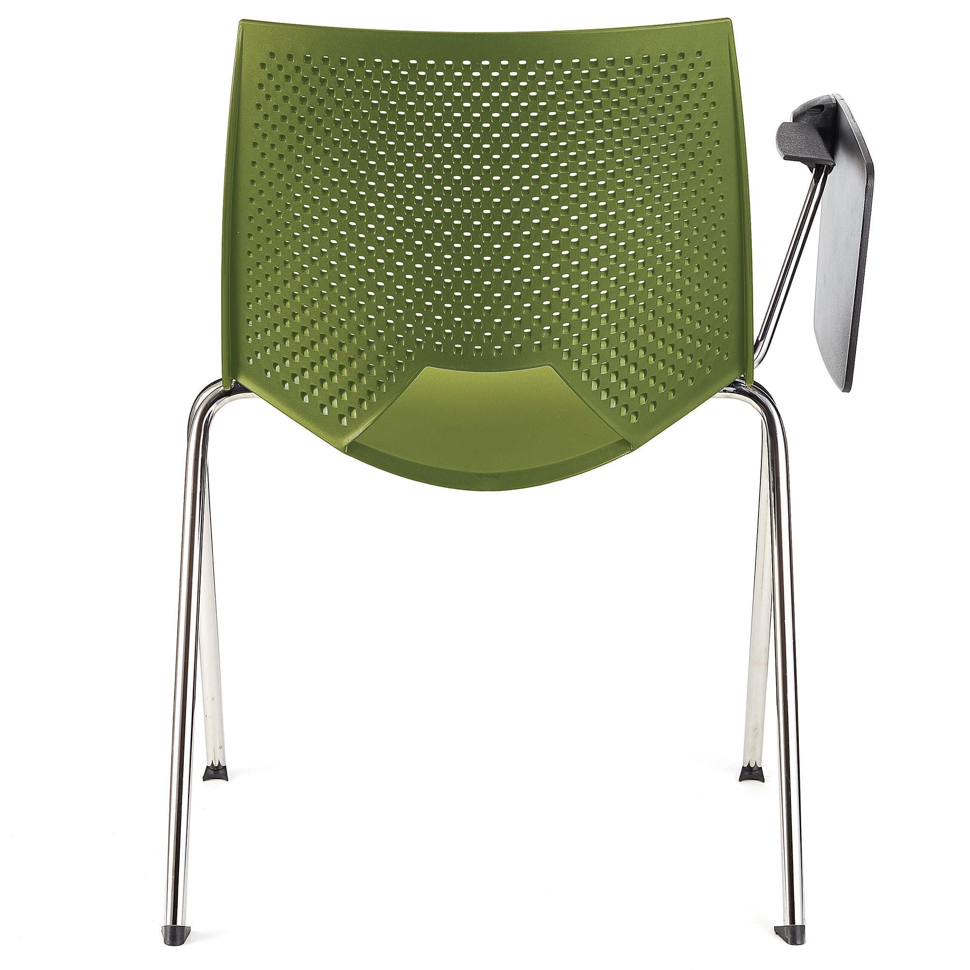 Silla de Confidente ENZO CON PALA, Cómoda y Práctica, Apilable, Color Negro