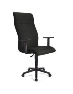 Silla de Confidente CAROL, estructura metálica, en Piel color Crema