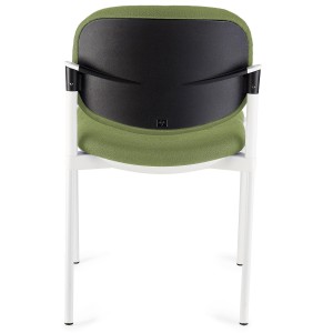 Silla de confidente ERIC RESPALDO ACOLCHADO en color negro