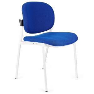 Silla de confidente ERIC RESPALDO ACOLCHADO en color negro