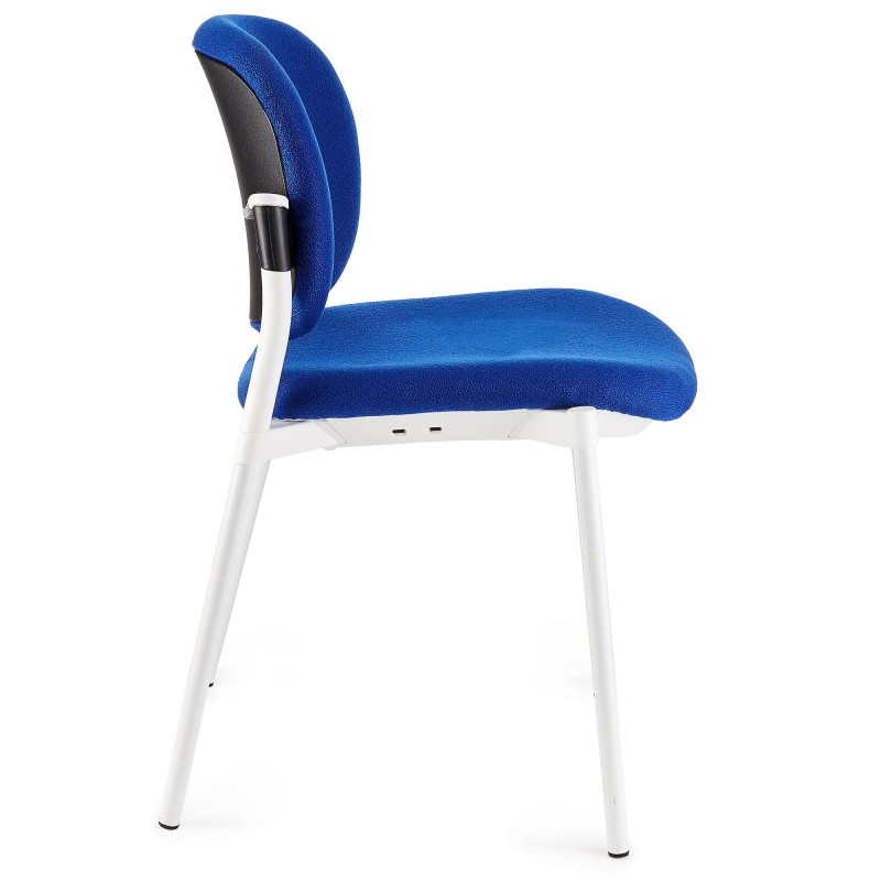 Silla de confidente ERIC RESPALDO ACOLCHADO en color negro