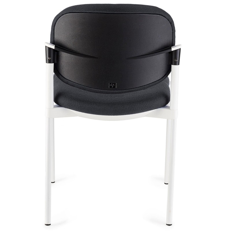 Silla de confidente ERIC RESPALDO ACOLCHADO en color negro