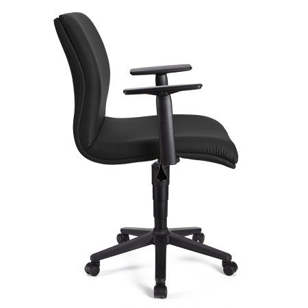 Silla de Oficina ANIBAL BASE PIEL en negro