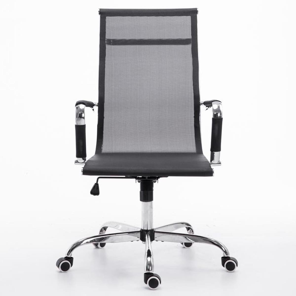 Silla de Oficina ITALICA, Estructura Metálica, Precioso Diseño en Malla Transpirable color Negro