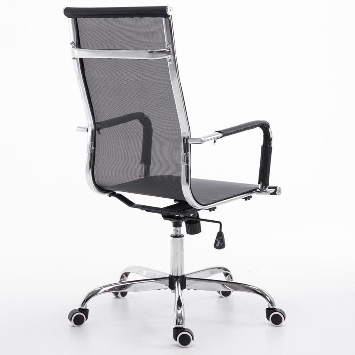Silla de Oficina ITALICA, Estructura Metálica, Precioso Diseño en Malla Transpirable color Negro