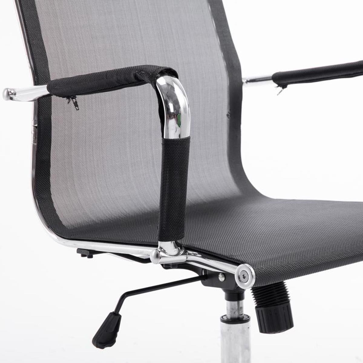 Silla de Oficina ITALICA, Estructura Metálica, Precioso Diseño en Malla Transpirable color Negro