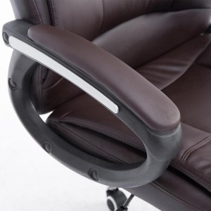 Sillón de oficina PARAGUAY en piel color negro