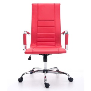 Silla de oficina KOLA en piel color negro