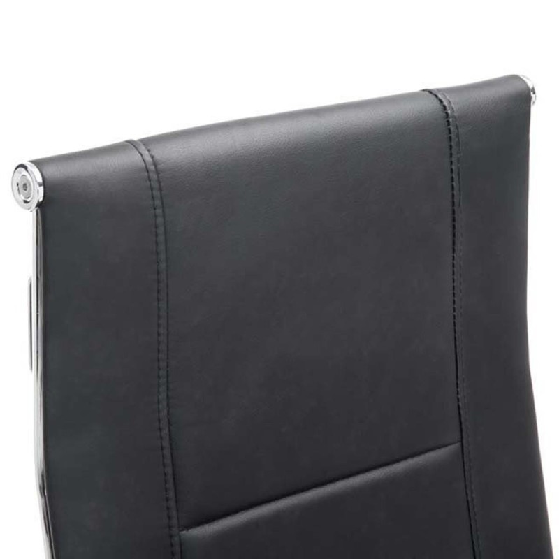 Silla de oficina KOLA en piel color negro