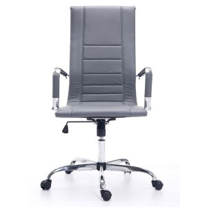 Silla de oficina KOLA en piel color negro