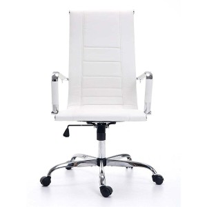 Silla de oficina KOLA en piel color negro