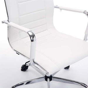 Silla de oficina KOLA en piel color negro