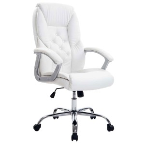 Sillón de oficina DIONE PRO, máxima resistencia y gran confort con grueso acolchado, en piel negro