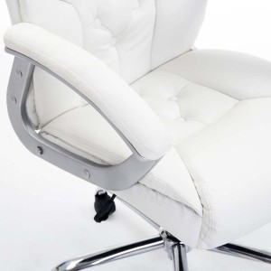 Sillón de oficina DIONE PRO, máxima resistencia y gran confort con grueso acolchado, en piel negro