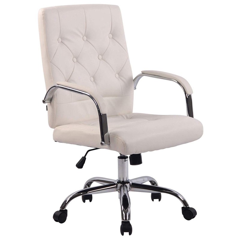 Silla de oficina NESI en piel color negro
