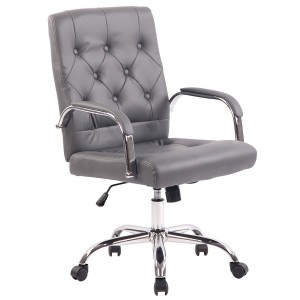 Silla de oficina NESI en piel color negro