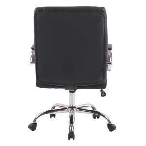 Silla de oficina NESI en piel color negro