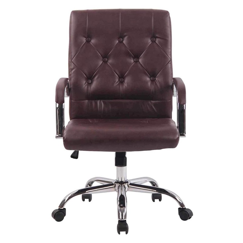 Silla de oficina NESI en piel color negro