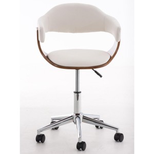 Silla de Diseño LABRA, gran acolchado, estructura en madera con base metálica, en piel negra