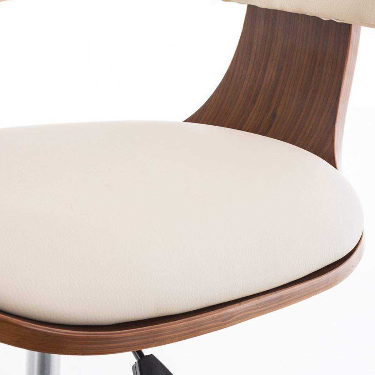 Silla de Diseño LABRA, Gran acolchado, en Madera y Piel color Negro