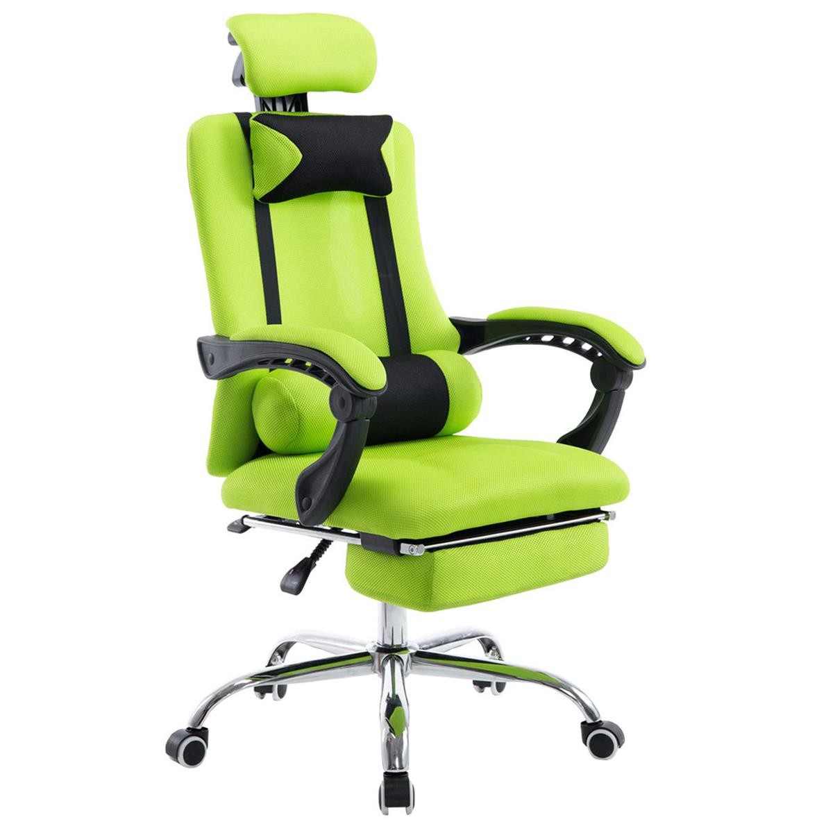 Silla de Oficina / Gaming ANTARES, Reclinable, Reposapiés Extensible, en Malla Transpirable color Negro