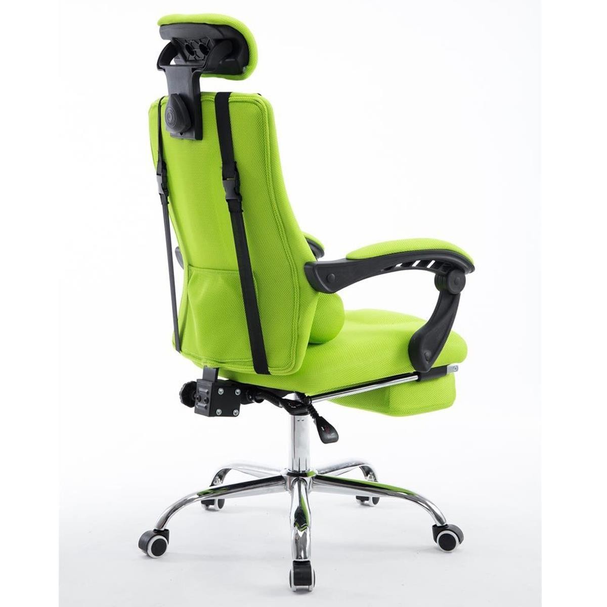 Silla de Oficina / Gaming ANTARES, Reclinable, Reposapiés Extensible, en Malla Transpirable color Negro