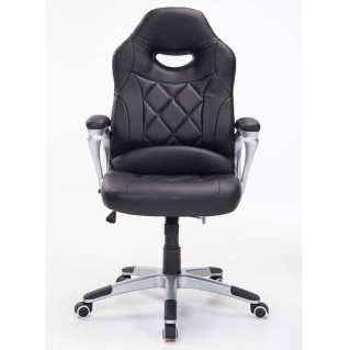 Silla Gaming ENAO, diseño deportivo en negro 2