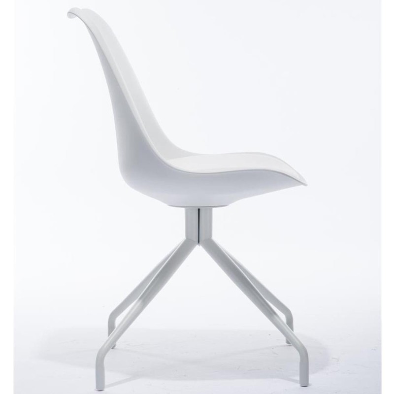 Silla de Diseño / Confidente RECULA, exclusivo diseño en piel color negro