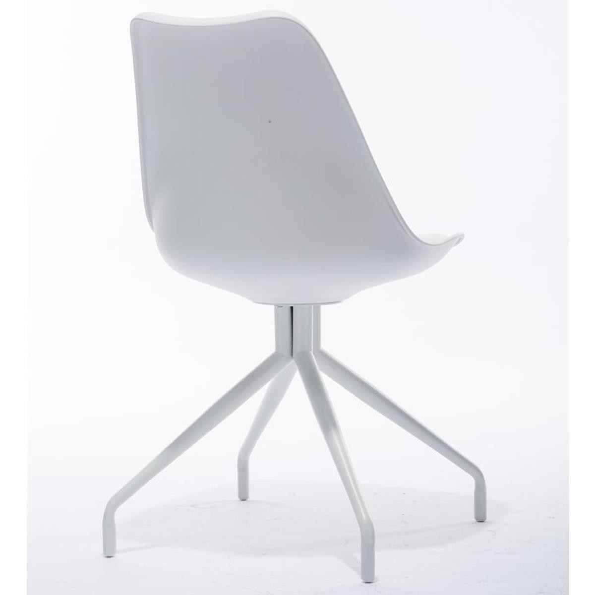Silla de Diseño / Confidente RECULA, Estructura Metálica, Tapizada en Piel color Negro