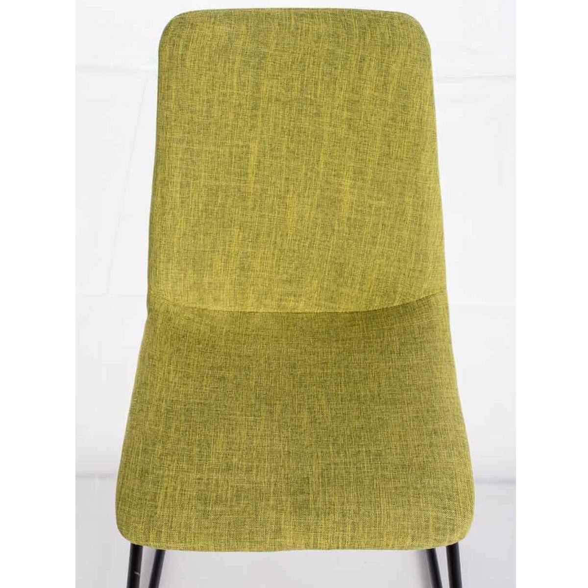 Silla de Confidente FRANCESC, Diseño Exclusivo, Tapizada en Tela color Negro