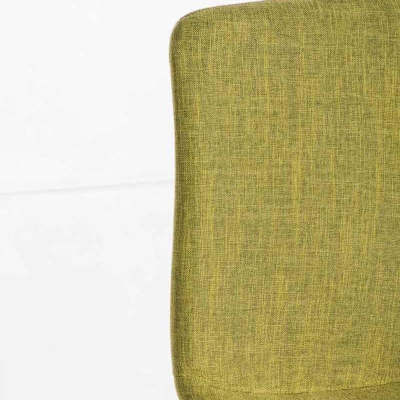 Silla de Confidente FRANCESC, estructura metálica, en tela color negro