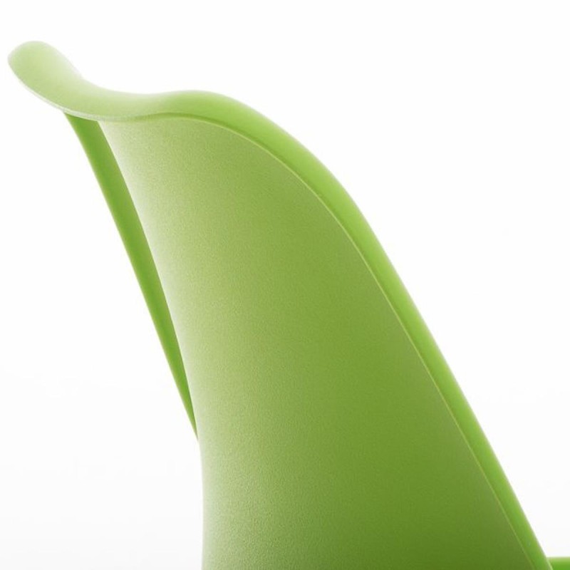 Silla de Diseño / Confidente BOSFORO, exclusivo diseño con patas oscuras en piel color negro
