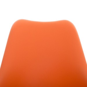 Silla de Diseño / Confidente BOSFORO, exclusivo diseño con patas oscuras en piel color negro