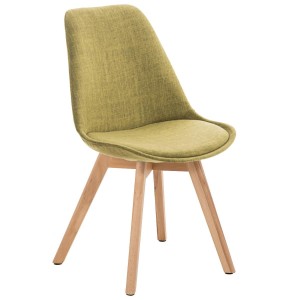Silla de Diseño / Confidente BOSFORO, exclusivo diseño con patas claras en tela color negro