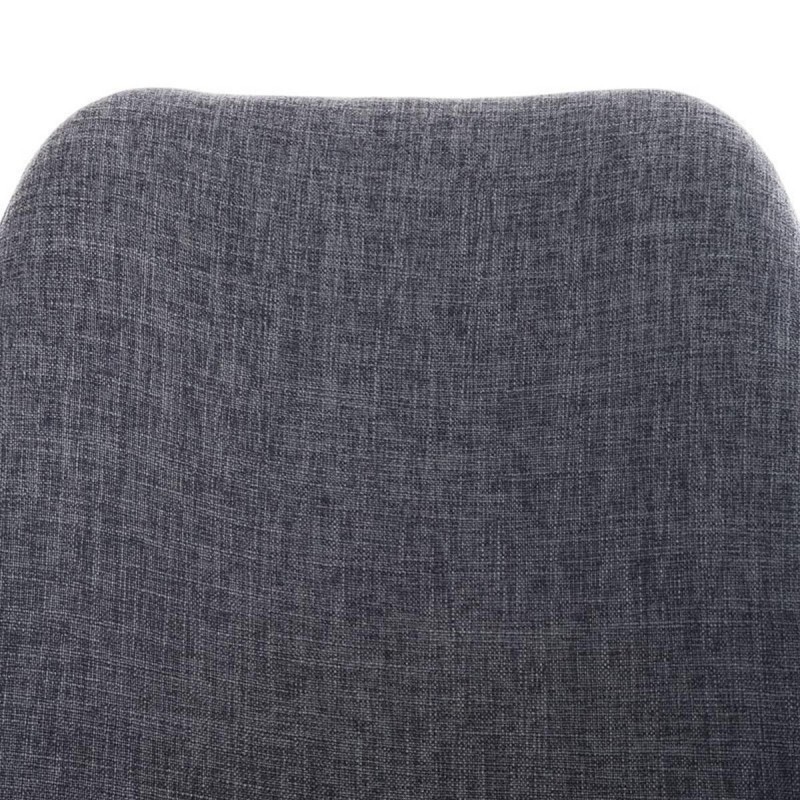 Silla de Diseño / Confidente BOSFORO, exclusivo diseño con patas en nogal en tela color negro
