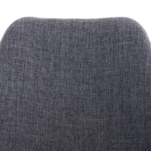 Silla de Diseño / Confidente BOSFORO, exclusivo diseño con patas en nogal en tela color negro