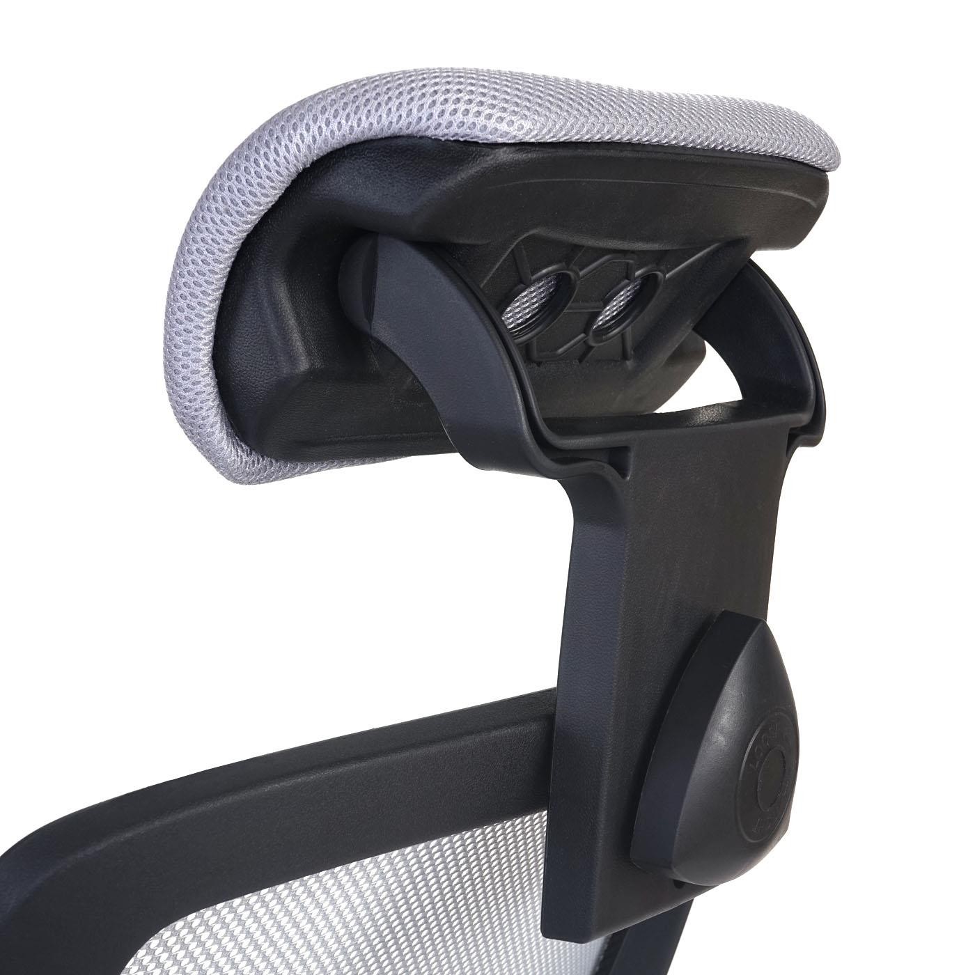 Silla Ergonómica DUNA, Soporte Lumbar, Base en Metal, Transpirable, en Negro