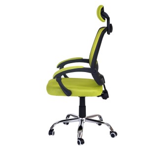 Silla Ergonómica DUNA, soporte lumbar y base de metal, en negro