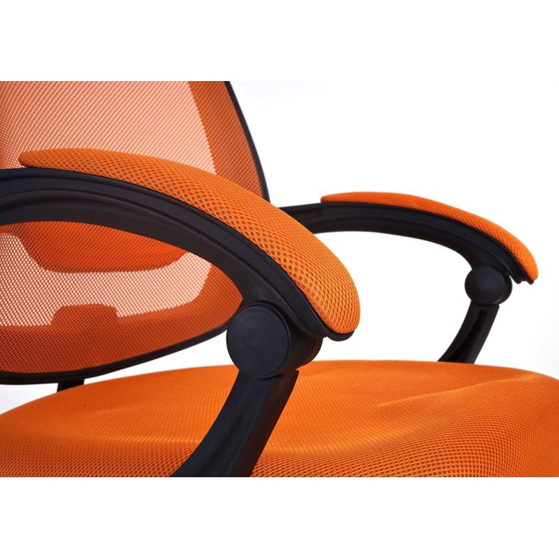 Silla Ergonómica DUNA, soporte lumbar y base de metal, en negro