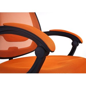 Silla Ergonómica DUNA, soporte lumbar y base de metal, en negro
