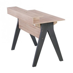 Mesa de Ordenador MILA, superficie en madera, 120x59x86 cm