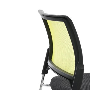 Silla de confidente CRANTON apilable, en tela y malla negro