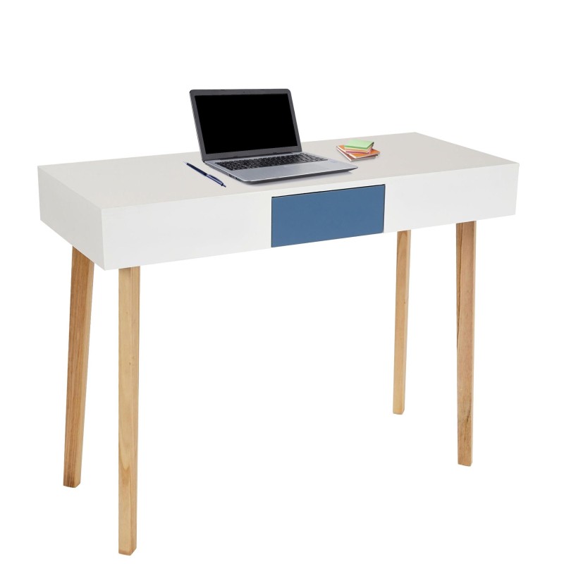 Mesa de Ordenador CONEL, superficie en madera, 120x55x82 cm