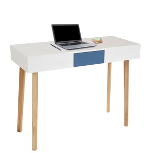 Mesa de Ordenador CONEL, superficie en madera, 120x55x82 cm