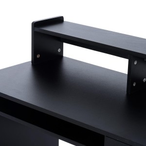 Mesa de ordenador ADEN en madera color negro
