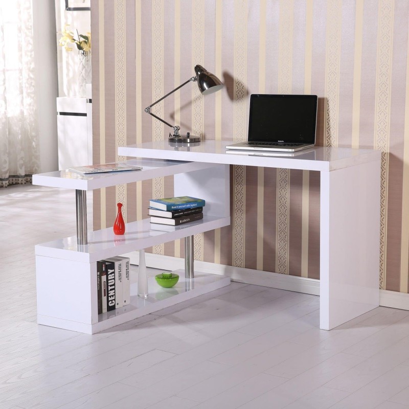 Mesa de ordenador LOREN en madera color negro