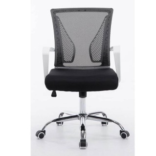 Silla de oficina CUBA con Soporte Dorsal y Asiento Acolchado, en Negro 2