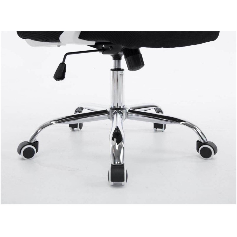 Silla de oficina CUBA con Soporte Dorsal y Asiento Acolchado, en Negro