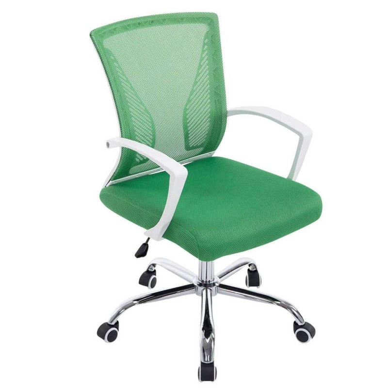 Silla de oficina CUBA con Soporte Dorsal y Asiento Acolchado, en Negro
