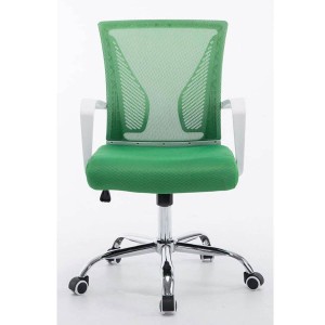 Silla de oficina CUBA con Soporte Dorsal y Asiento Acolchado, en Negro